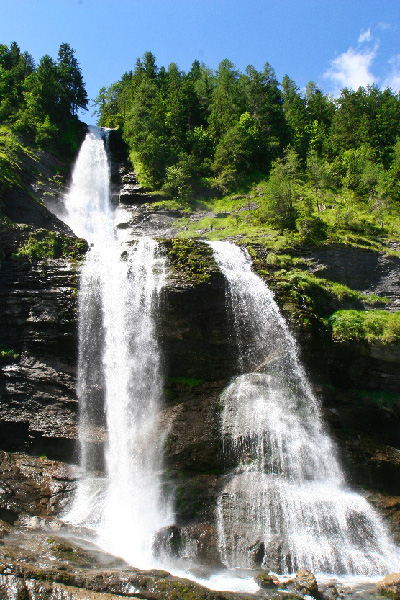 Reserve de Sixt-Passy-Cascade du Rouget en été