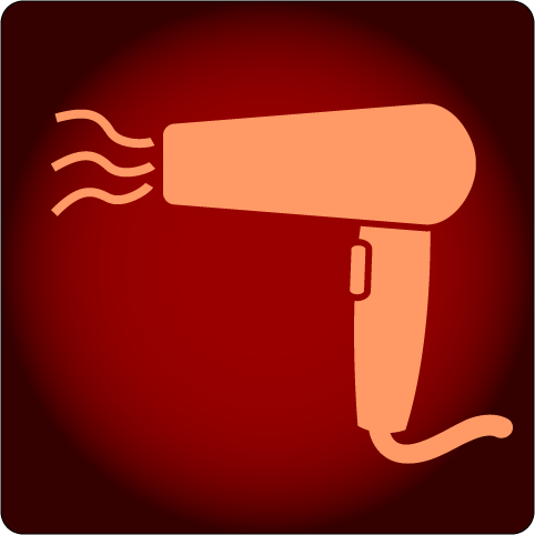 Hair dryer icon